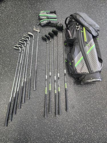 Used Taylormade RBZ SPEEDLIGHT Mens Package Set RH Black 13 Piece 11849-S000021674