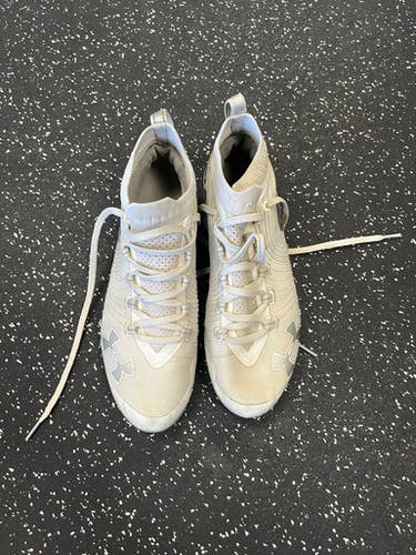 Used Under Armour UA SPOTLIGHT FB CLEATS Adult FB Cleats White Senior 8 11849-S000031406