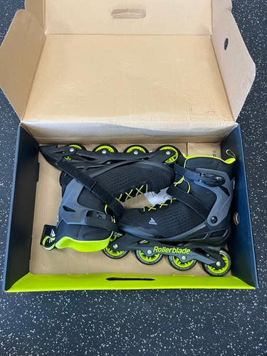 Used Rollerblade ZETRABLADE Senior Roller Quad Skates Black Senior 10 11849-S000031424