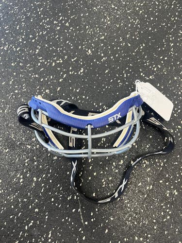Used STX FOCUS S Lacrosse Facial Protect Navy Blue MD 11849-S000031486