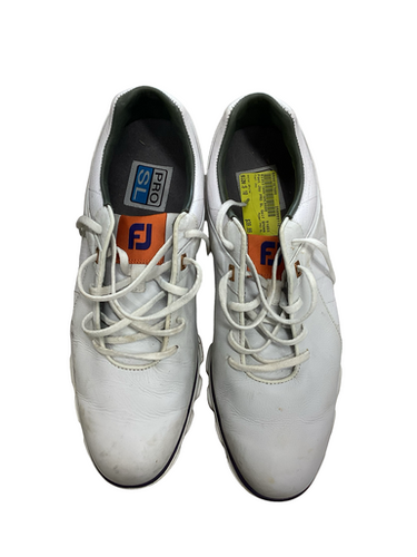 Used Foot Joy PRO SL Mens Golf Shoes White Senior 10 11613-S000167600