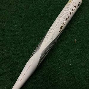 White 2025 Easton Ghost Unlimited Composite Bat (-10) Composite 22 oz 32" (Used)
