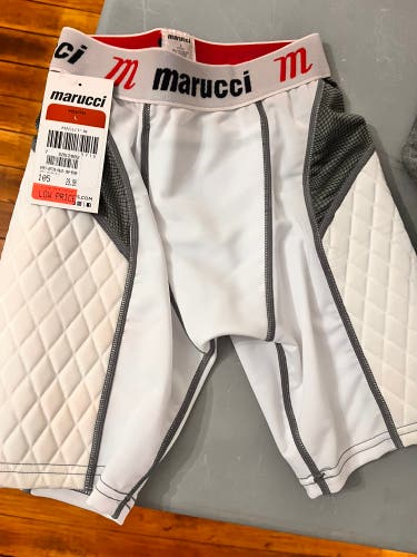 White Large Boys Marucci Compression (New)