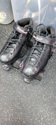 Used Riedell R3 Senior Roller Quad Skates Black Senior 12 11497-C000151914