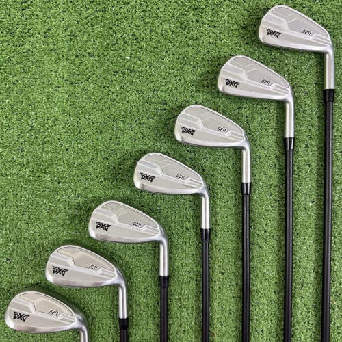 PXG 0211 DualCor Iron Set 6-PW GW SW Mitsubishi Chemical MMT Senior A Flex 60g