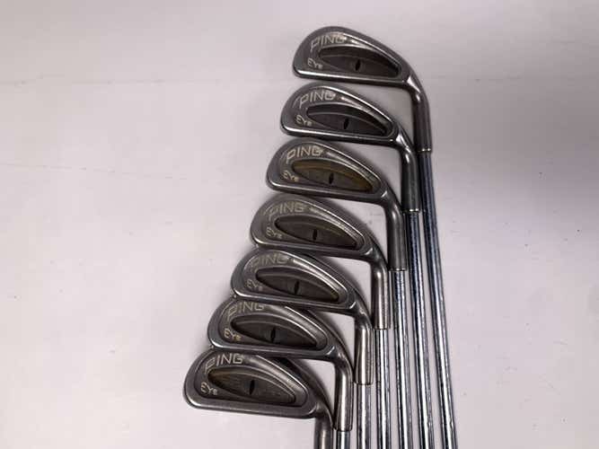Ping Eye Iron Set 4-PW Black Dot ZZ Lite Regular Steel Mens RH