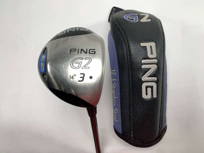 Ping G2 3 Fairway Wood 14* TFC100 Regular Graphite Mens RH HC Oversize Grip
