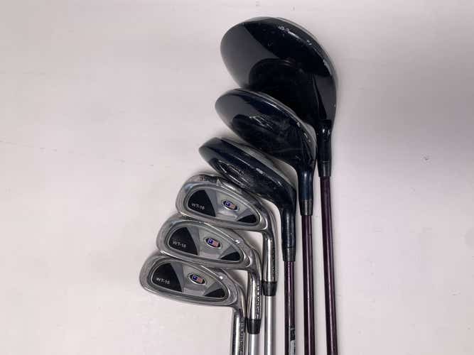 US Kids WT-15 Club Set Driver 3W 4-PW Ultralight 54" Youth Graphite Mens RH