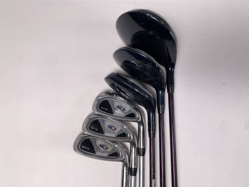 US Kids WT-15 Club Set Driver 3W 4-PW Ultralight 54" Youth Graphite Mens RH