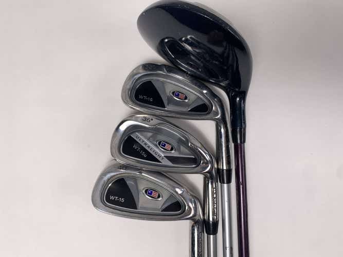 US Kids WT-15 Club Set 3W 6 7 8 Ultralight 54" Regular Graphite Mens RH