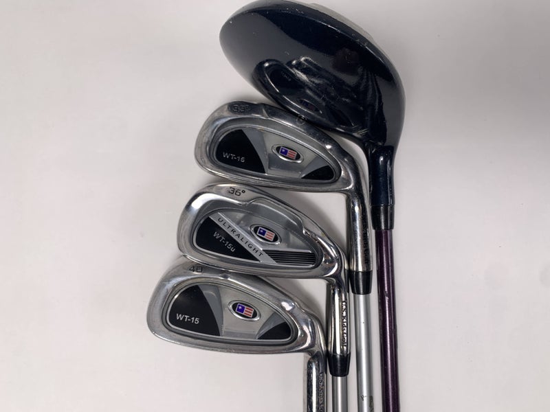 US Kids WT-15 Club Set 3W 6 7 8 Ultralight 54" Regular Graphite Mens RH