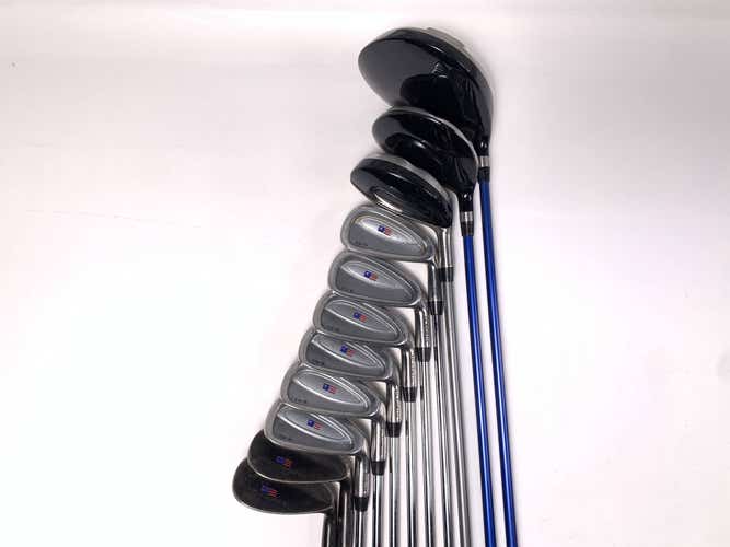 US Kids Tour Series 6 Club Set Driver 3W 4H 5-PW GW SW TS 60-41Junior RH