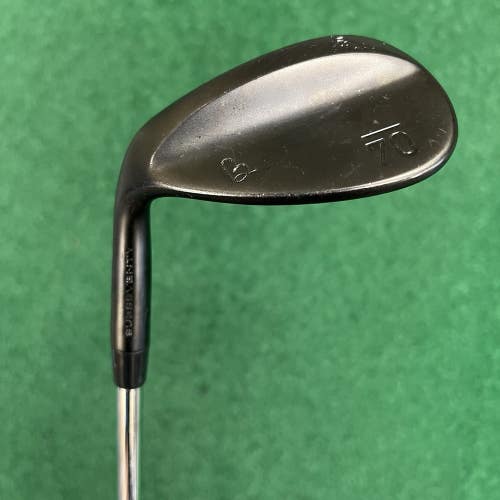 Sub 70 Black Gunmetal LEFT HAND 60 Lob Wedge LW Stiff Flex Steel Shaft