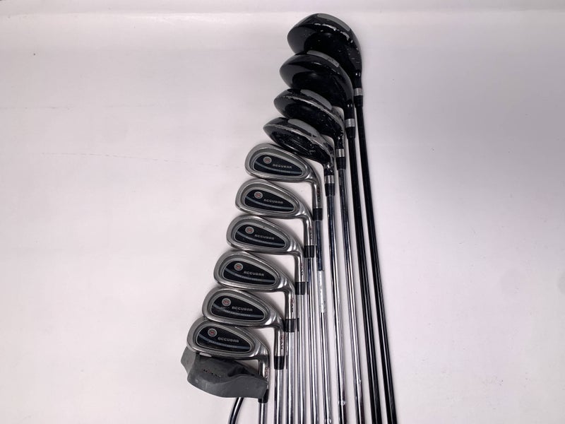 Ram Accubar Club Set 3W 5W 3H 4H 5-PW Putter Graphite & Steel Mens RH