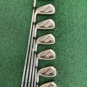 Left Handed TaylorMade SIM 2 MAX 4-PW+GW Stiff Flex KBS MAX MT Steel Shaft