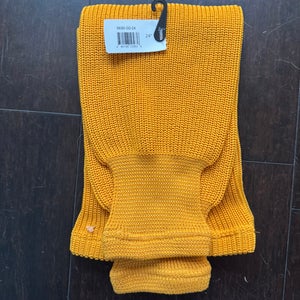 24inch Yellow Youth Large Knit Socks (New)