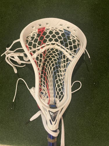 Warrior Evo 5 Strung Head (New) strung with limited edition 4th of July ECD mesh.