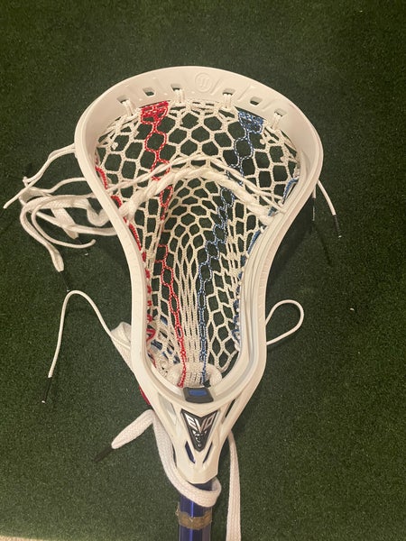 Warrior Evo 5 Strung Head (New) strung with limited edition 4th of July ECD mesh.