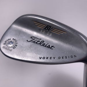Titleist Vokey Spin Milled SM4 Chrome Gap Wedge GW 50* 8 Wedge Steel Mens RH