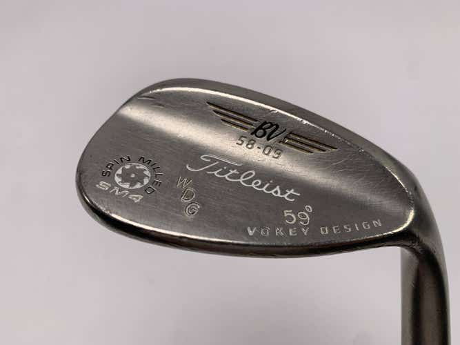 Titleist Vokey Spin Milled SM4 Brushed Steel Wedge 58* 9 TT DG S200 Stiff RH