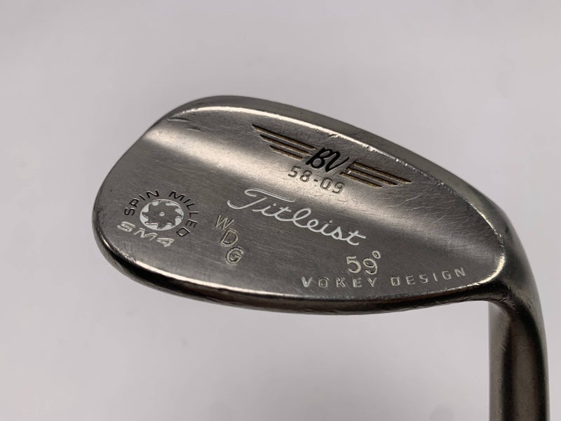 Titleist Vokey Spin Milled SM4 Brushed Steel Wedge 58* 9 TT DG S200 Stiff RH