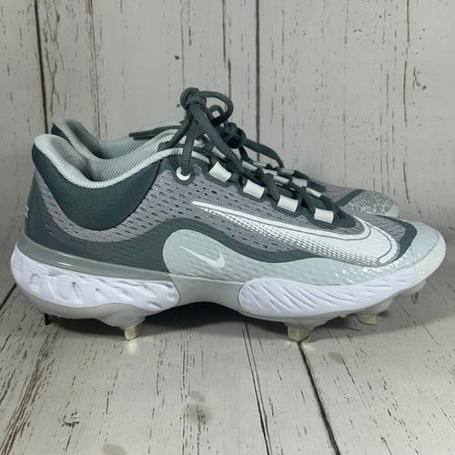 Nike Alpha Huarache Elite 4 Low Baseball Cleats Grey Men’s Size 8.5 DJ6521-012