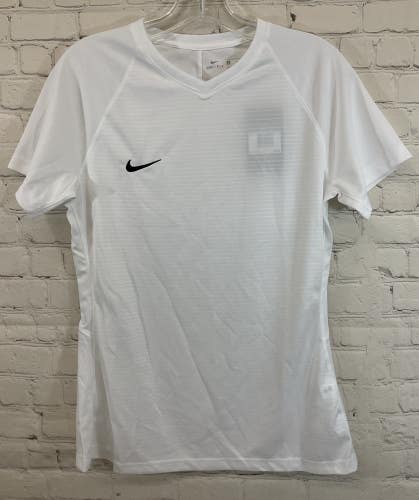 Nike 894495-101 Women's DRI-FIT 100% Polyester Soccer Jersey White Medium