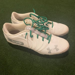 Men's Size M 10.0 (W 11.0) Under Armour Nitro Low Top Molded Cleats (Used)
