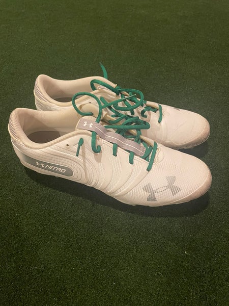 Men's Size M 10.0 (W 11.0) Under Armour Nitro Low Top Molded Cleats (Used)