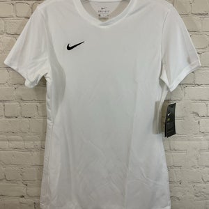 Nike 899947-100 Women's DRI-FIT 100% Polyester Soccer Jersey White Small
