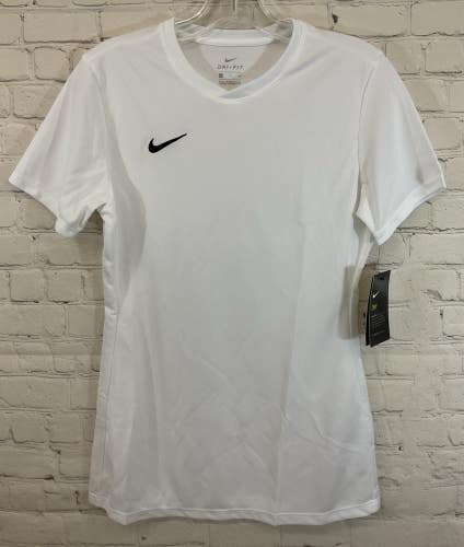 Nike 899947-100 Women's DRI-FIT 100% Polyester Soccer Jersey White Small