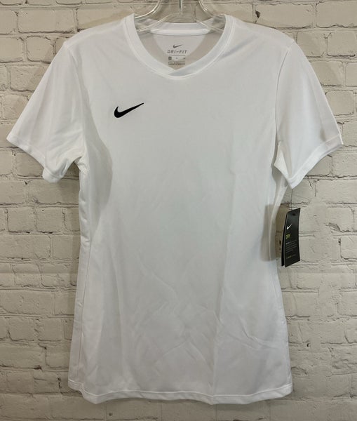 Nike 899947-100 Women's DRI-FIT 100% Polyester Soccer Jersey White Small