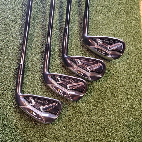 TaylorMade M2 Tour Right Handed Irons [4i, 7i, 9i , & Aw] Stiff Flex 4 Pieces Steel Shaft (Used)