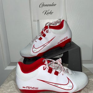 White Women's Size M 5.5 (W 6.5) Nike Hyperdiamond 4 Pro Low Top Metal (New)