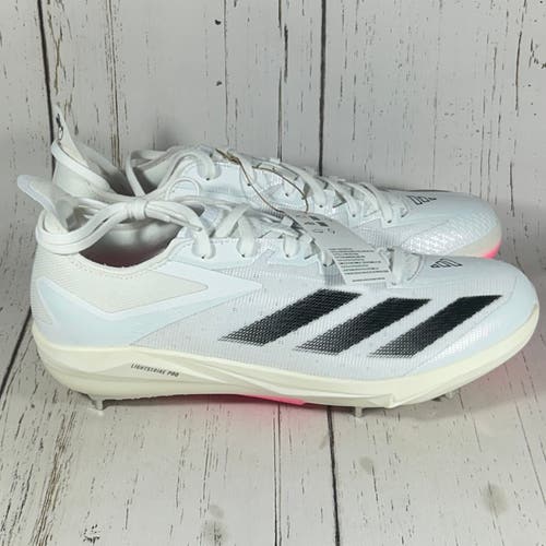 Adidas Adizero Electric+ Baseball Cleats White Mens Size 12 IF8486