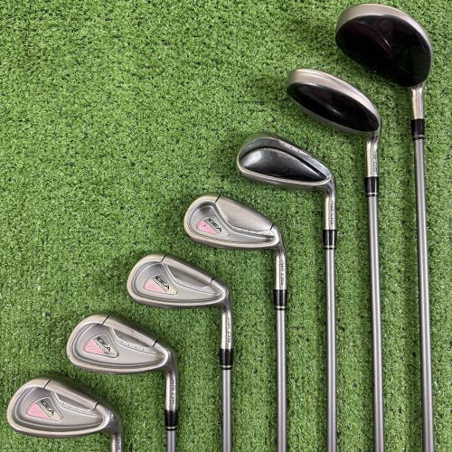 Adams A2OS Idea Hybrid Iron Set 5 Wood 5H 6H 8-PW SW Ladies Womens Flex