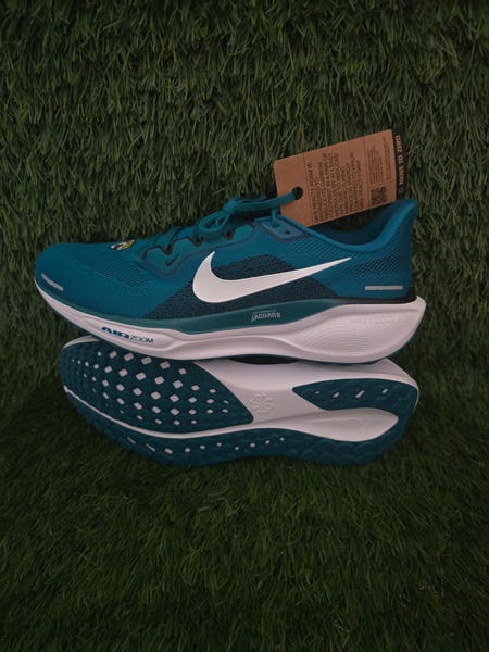 Nike Air‎ Zoom Pegasus 41 \'Jacksonville Jaguars\' Men\'s Size 12.5 Shoes Sneakers Unisex Nike Teal Jacksonville Jaguars Zoom Pegasus 41  main image 4
