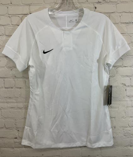 Nike 893965-100 Women's DRI-FIT 100% Polyester Soccer Jersey White Medium