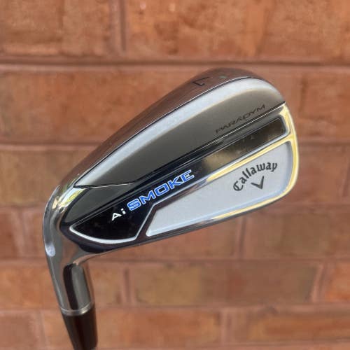 CALLAWAY PREVIOUS DEMO CLUB LH AI SMOKE HL SINGLE 7 IRON +1 DG Mid 115 Stiff