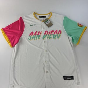 San Diego Padres Nike City Connect Jersey MLB SD Slam Pink Green Size XL NWT