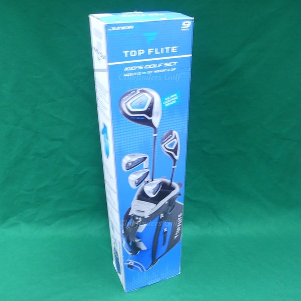 LH JUNIOR Top Flite 2022 6-Piece Complete Club Set w/ Matching Stand Bag in Box