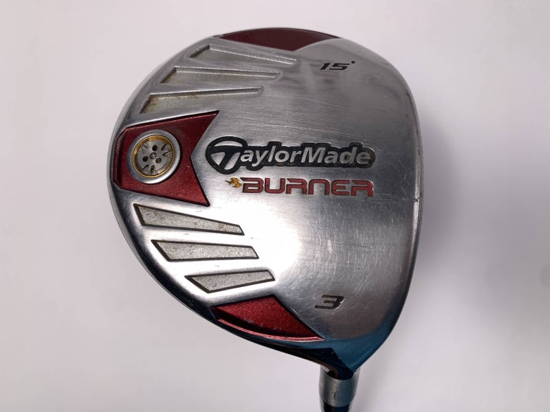 TaylorMade Burner Steel 2007 3 Fairway Wood 15* REAX 50g Stiff Graphite Mens RH