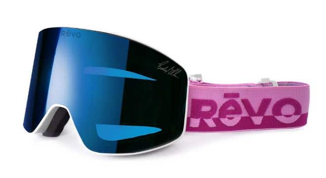 Men's Bode Miller No. 3 Metallic White Blue Water Ski Goggles (New)( SY2309)