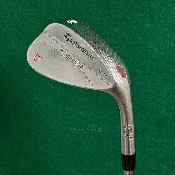 TaylorMade Milled Grind Chrome 56-SB12 56 Sand Wedge Stepped Steel Wedge Flex