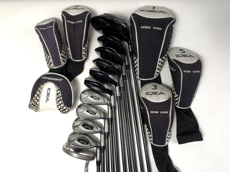 Adams Idea A12 OS Club Set Driver 3W 5W 7W 5H 6H 7-9 SW Putter Ladies RH HC