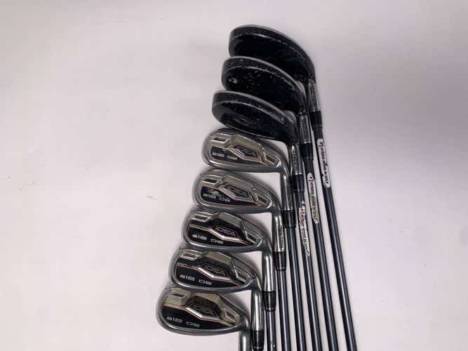 Adams Idea A12 OS Hybrid Iron Set 4-PW+SW Grafalloy Pro Launch Blue Senior RH
