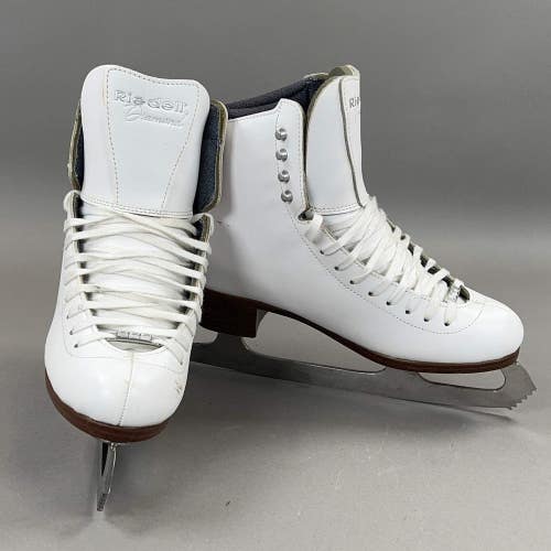 Riedell Diamond 133 White Med Size 5 Ice Skates