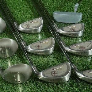 LIONESS BY LION 10pc. LADIES CAVITY BACK GOLF SET 5-PW,1W,3W,5W,PUTTER STEEL RH