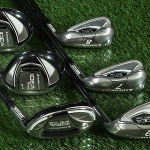 ADAMS GOLF IDEA A12 OS 6pc WOMENS HYBRID GOLF SET 7-9,5W,7W,6H LADIES FLEX RH