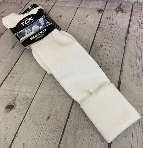 TCK 35452 Adult's Athletic proDRI Soccer Premier Socks White Large